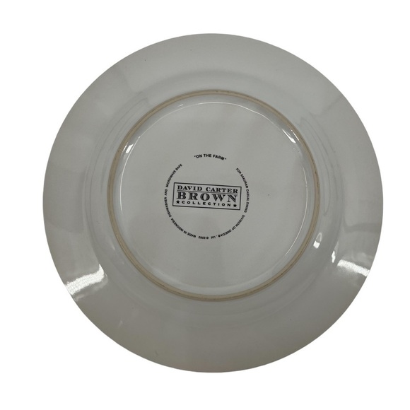 David Carter Brown On The Farm Rooster Decorative Plates Set Of 2 - Picture 2 of 3